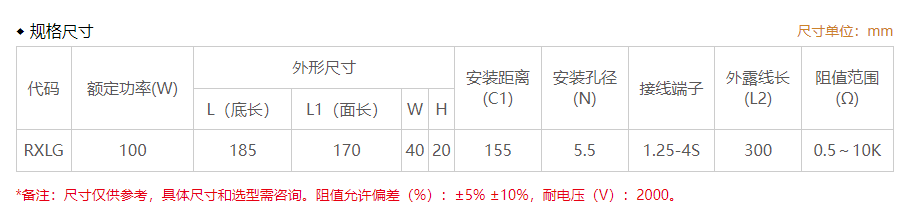 150W强化型梯形铝壳电阻 中功率制动优选 变频伺服通用