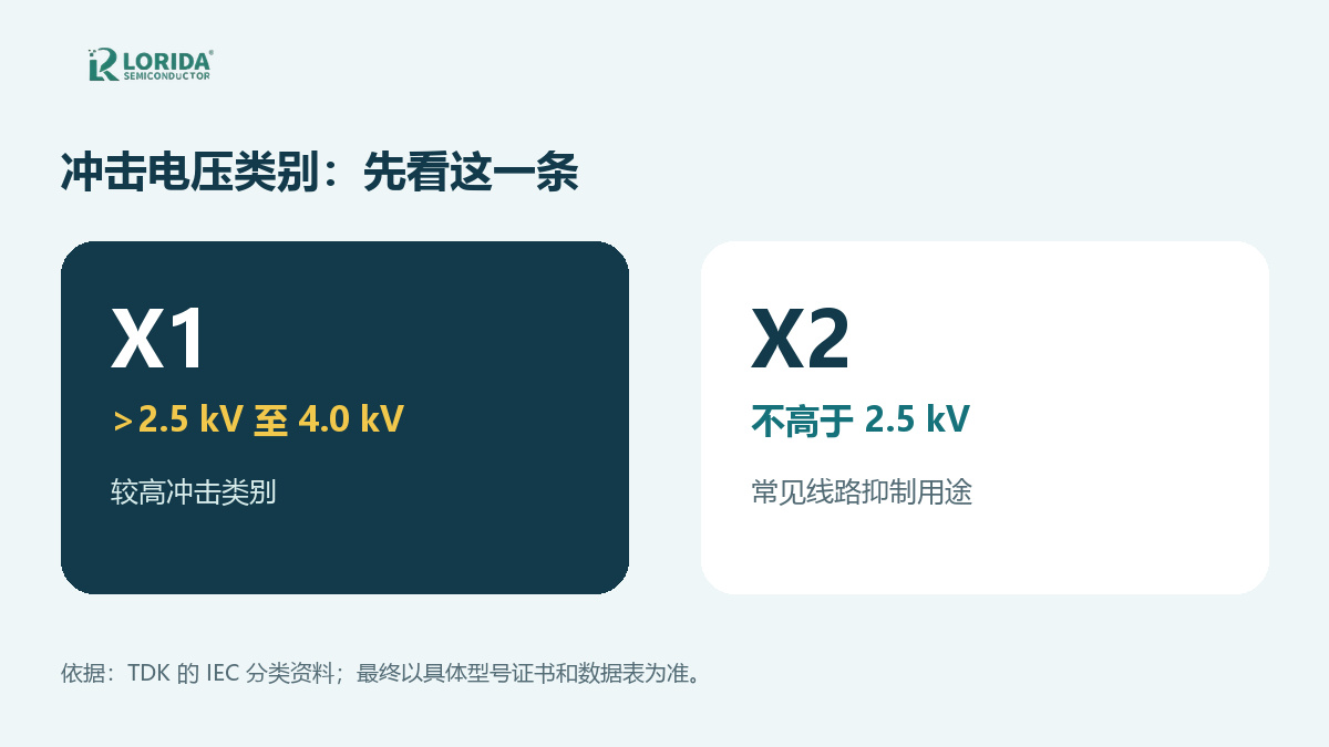 X1与X2冲击电压类别对比