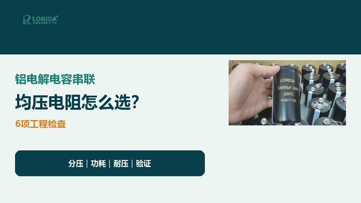 铝电解电容串联均压六项检查