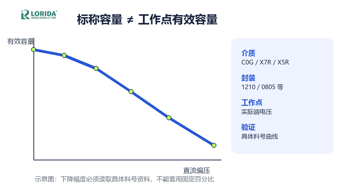 MLCC标称容量与有效容量对比