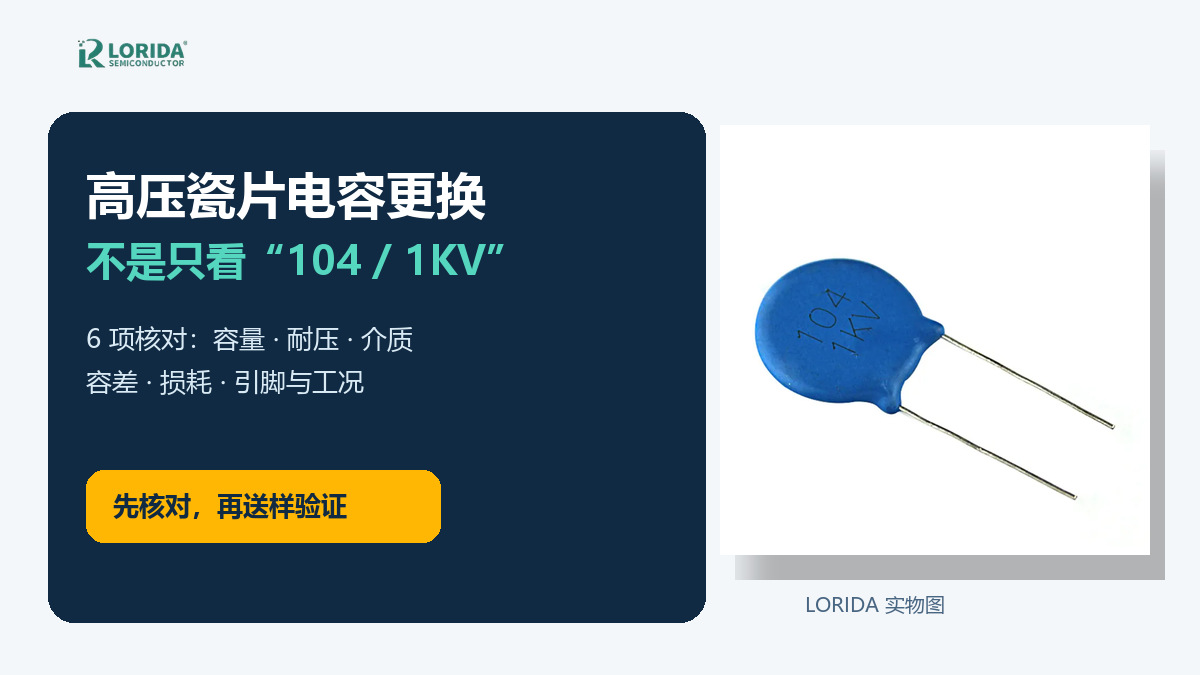 高压瓷片电容六项选型核对封面