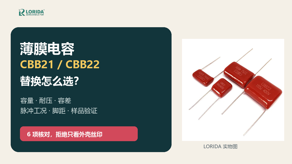 薄膜电容CBB21和CBB22六项选型核对封面