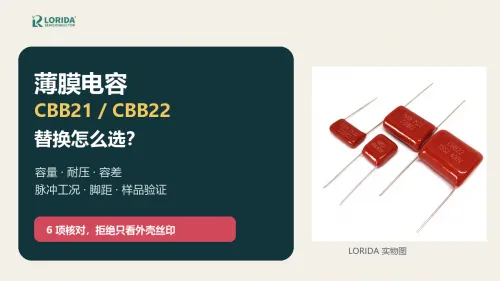 薄膜电容CBB21与CBB22怎么选？6项参数核对