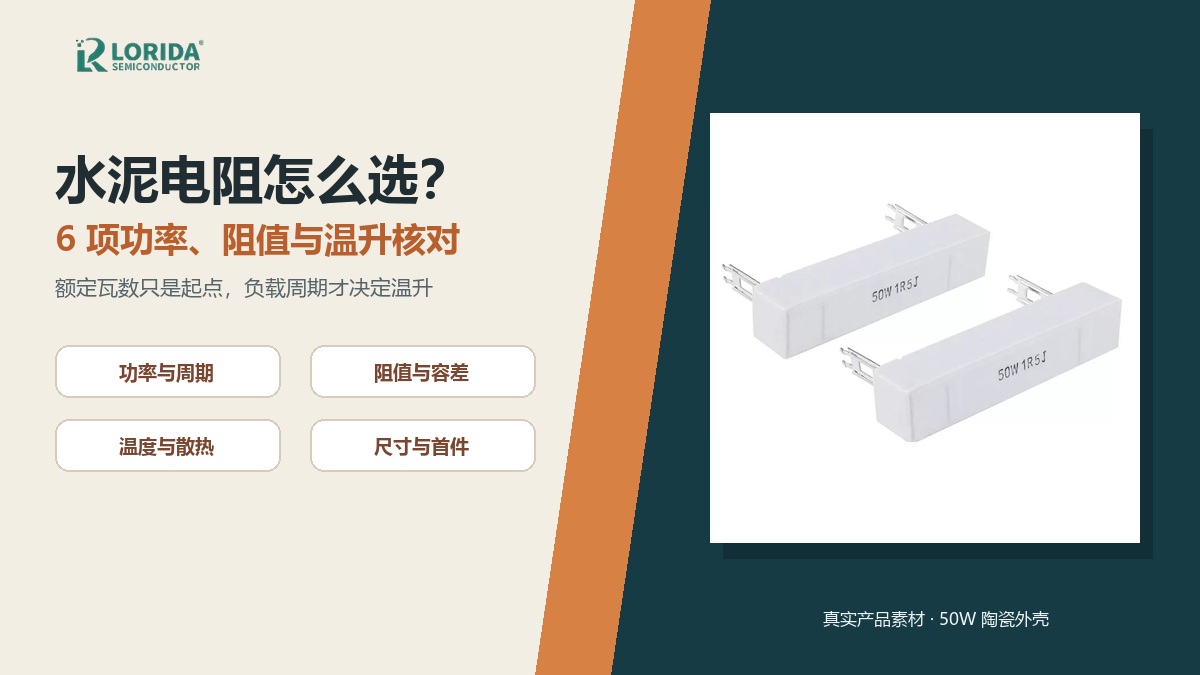 水泥电阻功率阻值与温升六项核对