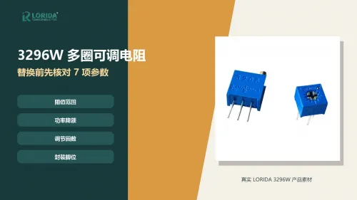 3296W多圈可调电阻怎么选？替换前核对7项参数