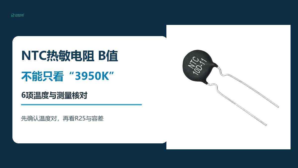 NTC热敏电阻B值六项核对