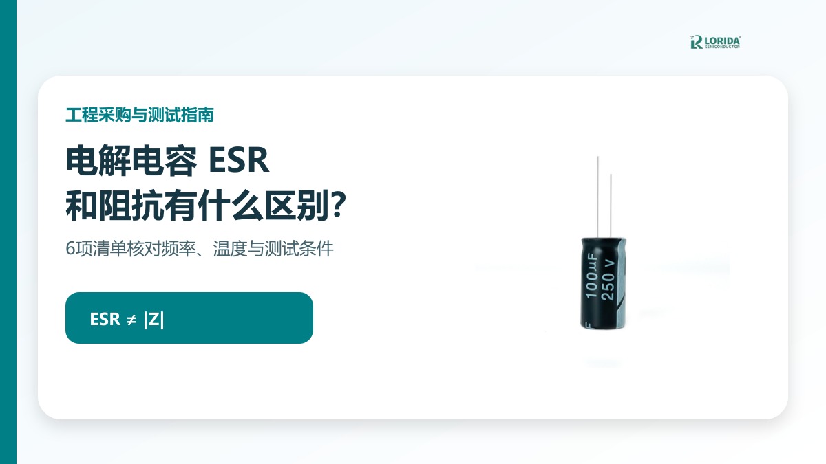 LORIDA电解电容ESR与阻抗区别中文采购测试指南