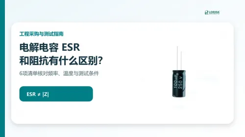电解电容ESR和阻抗有什么区别？6项采购与测试核对
