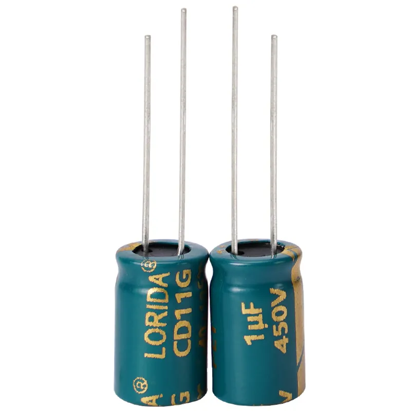 1UF 450V LORIDA插件铝电解电容器现货引线电解电容