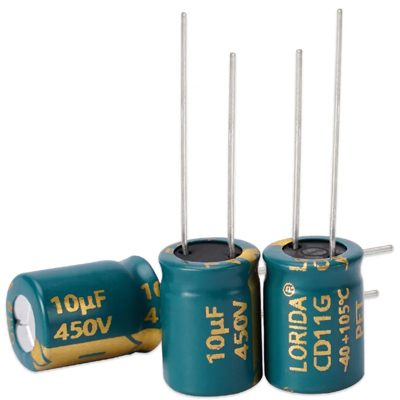 10UF 450V  50*38MM LORIDA直插铝电解电容器