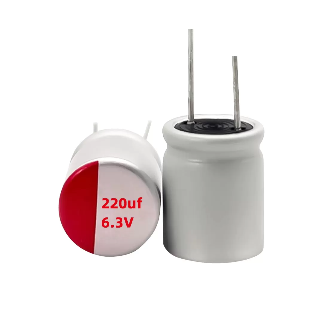 6.3v 220uf 5*8mm/6.3*8mm -40°c-+105°c插件固态电容 电解电容器