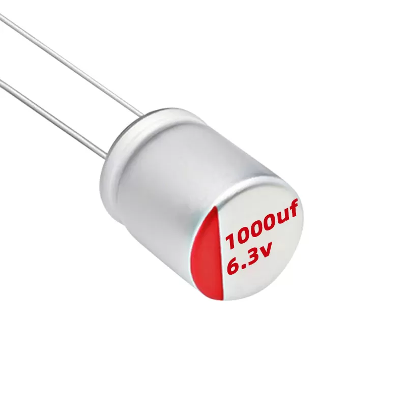 6.3V 1000UF 6.3*12（0.7K/盘）/8*9（0.5K/盘）/8*12（0.5K/盘） -40°c-+105°c插件固态电容 电解电容器
