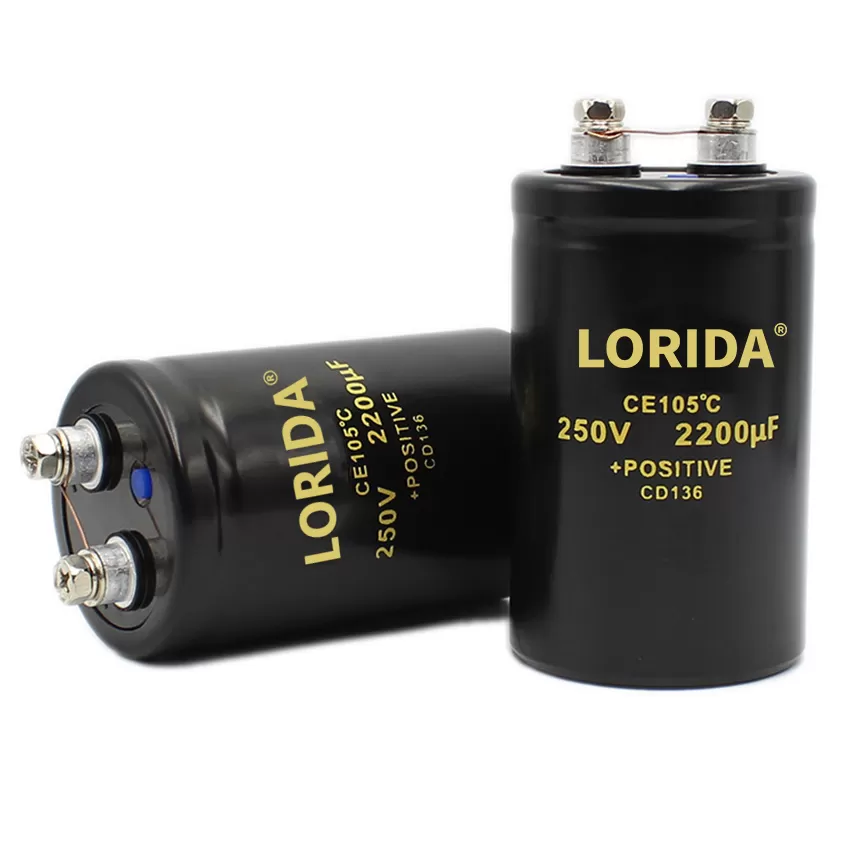 2200UF 250V 50*80mm 螺丝脚电解电容器现货螺栓型电容器