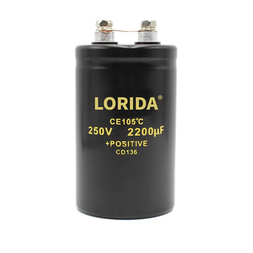 2200UF 250V 50*80mm 螺丝脚电解电容器现货螺栓型电容器