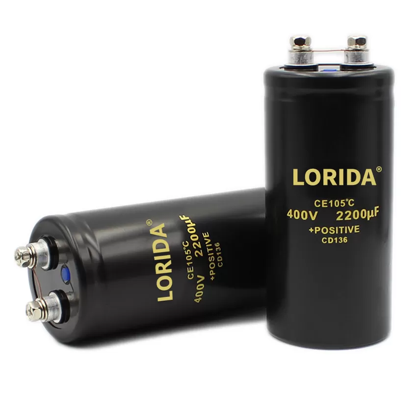 2200UF400V 50*105mm 螺丝脚电解电容器现货螺栓型电容器