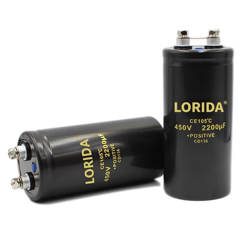 2200UF450V 50*105mm 螺丝脚电解电容器现货螺栓型电容器