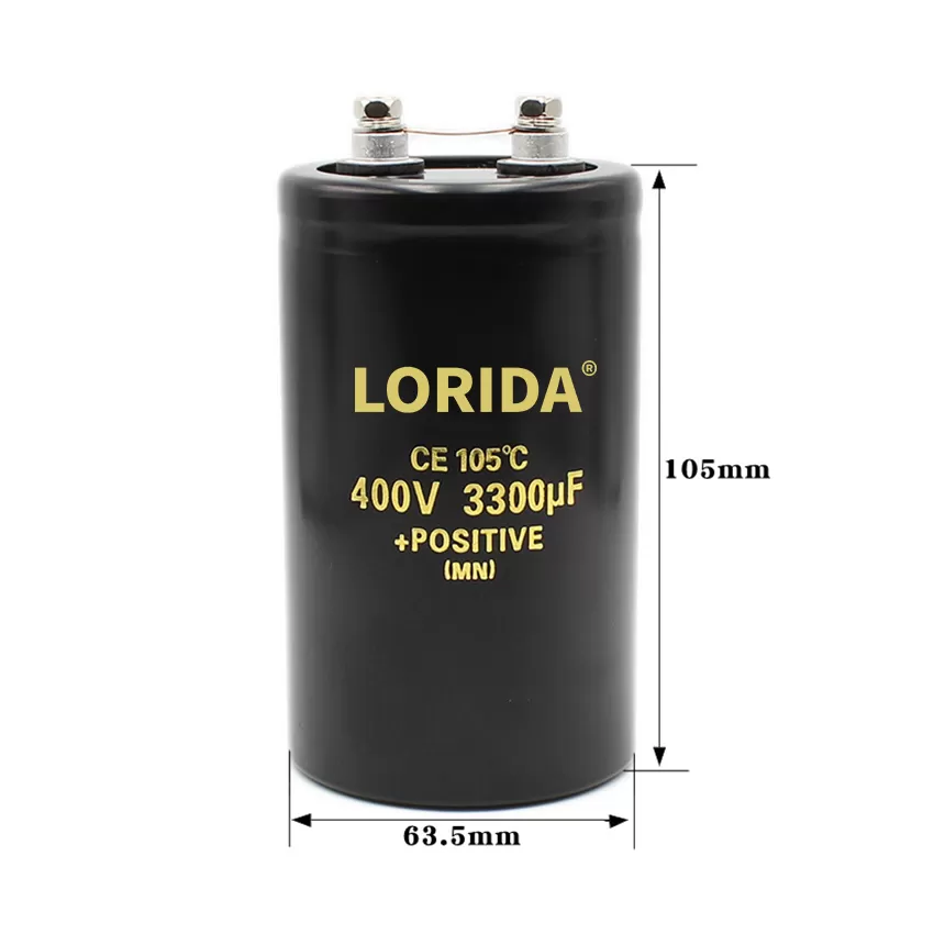 3300UF 400V 63.5*105mm 螺丝脚电解电容器现货螺栓型电容器