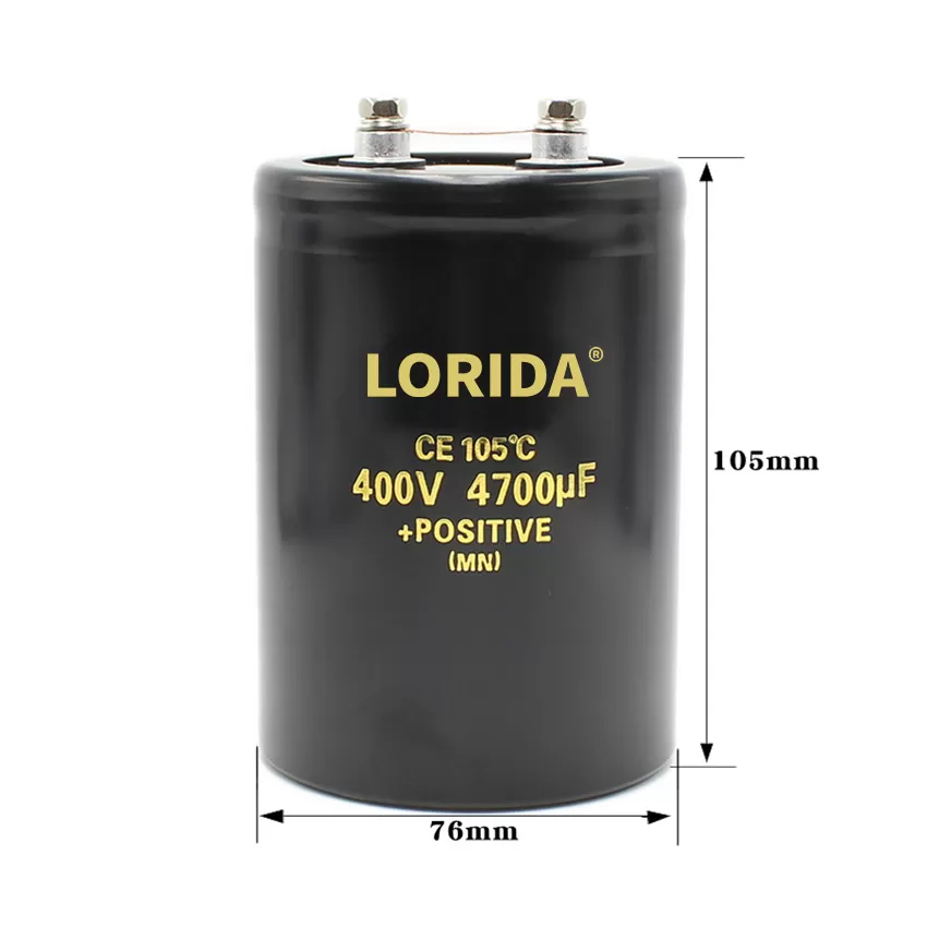 4700UF400V 76*105mm 螺丝脚电解电容器现货螺栓型电容器