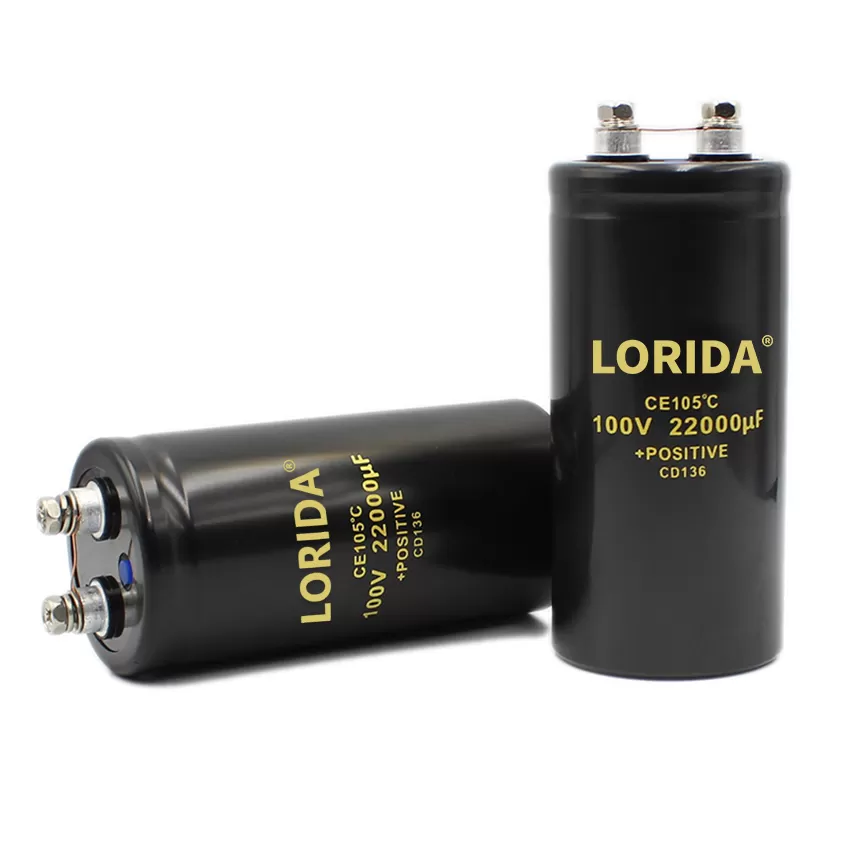 10000UF100V  50*80mm 螺丝脚电解电容器现货螺栓型电容器