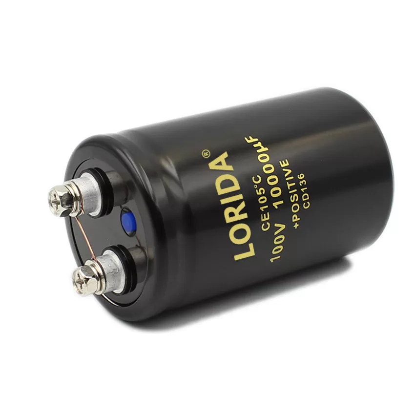 10000UF100V  50*80mm 螺丝脚电解电容器现货螺栓型电容器