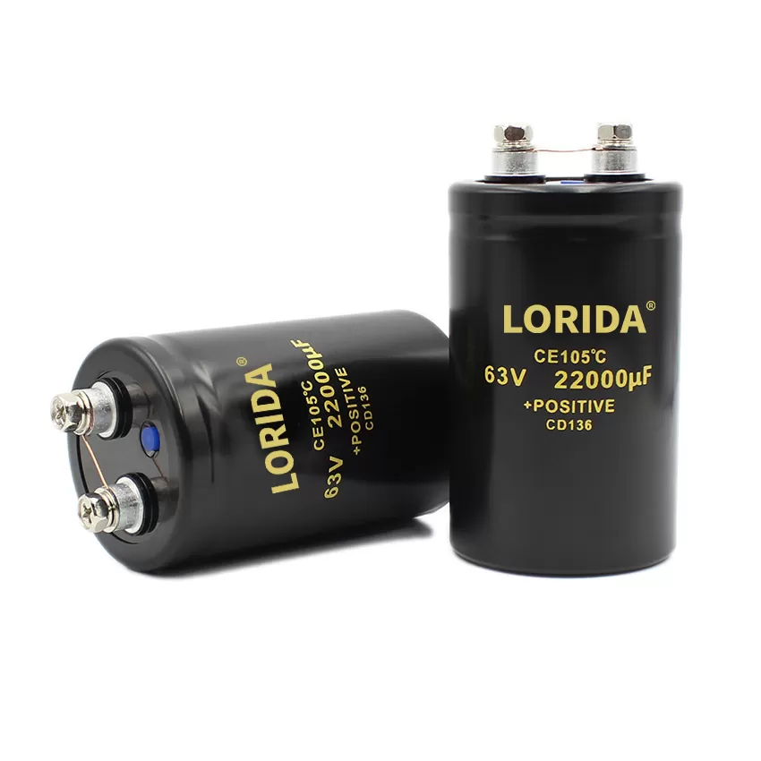 22000UF63V  50*80mm 螺丝脚电解电容器现货螺栓型电容器