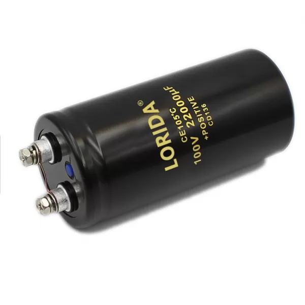 22000uF100V 50*105mm 螺丝脚电解电容器现货螺栓型电容器