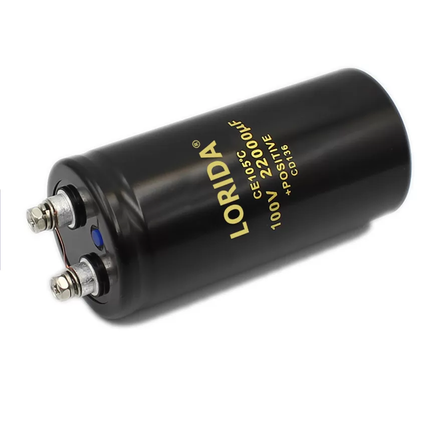 22000uF100V 50*105mm 螺丝脚电解电容器现货螺栓型电容器