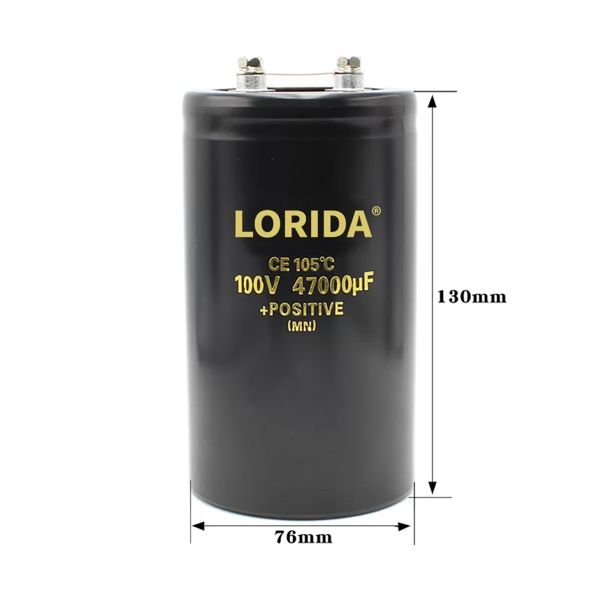 47000UF 100V 76*130mm 螺丝脚电解电容器现货螺栓型电容器