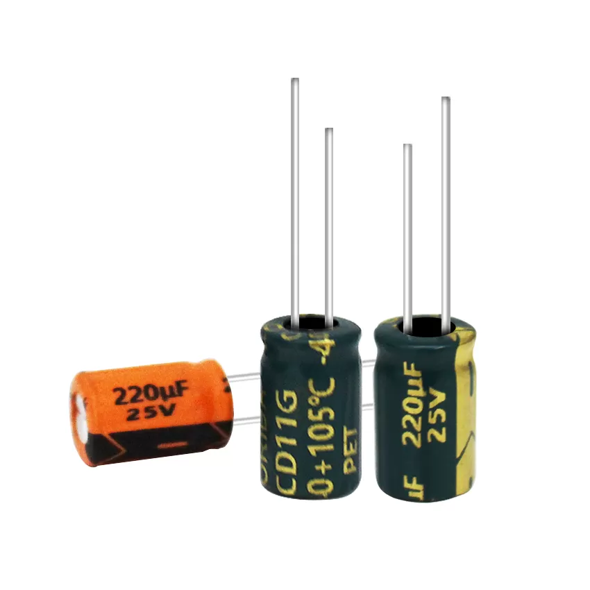 220μF25Vv插件铝电解电容器现货引线电解电容
