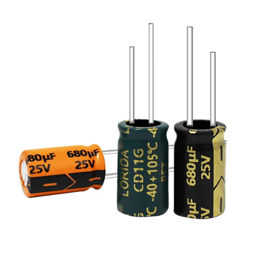 680μF25v 插件铝电解电容器现货引线电解电容