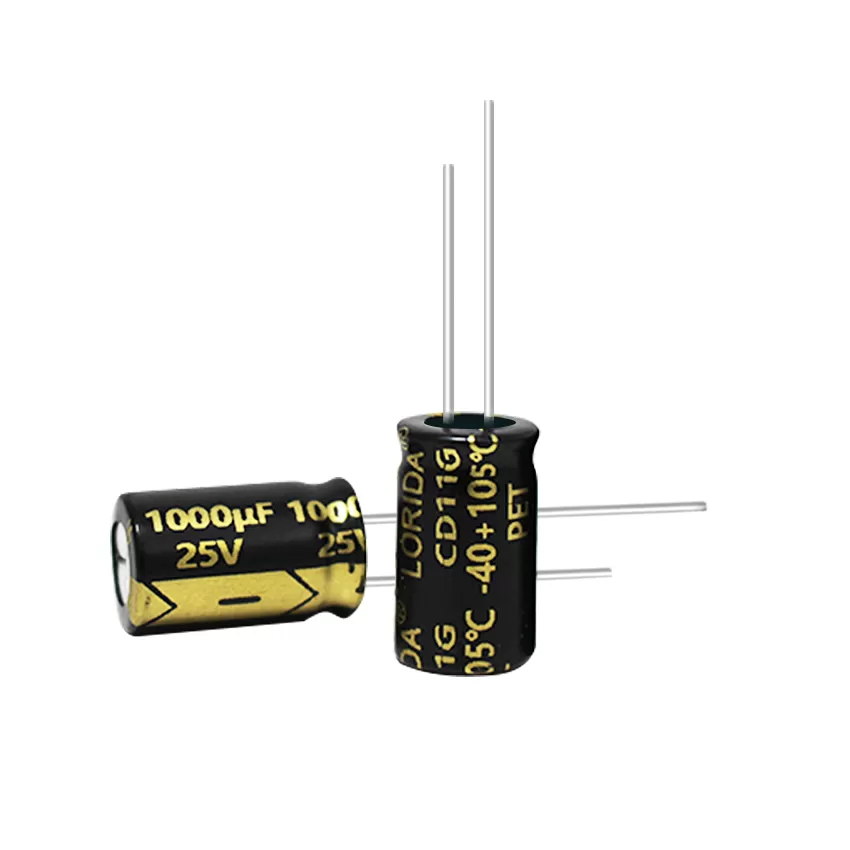 1000μF 25v 插件铝电解电容器现货引线电解电容