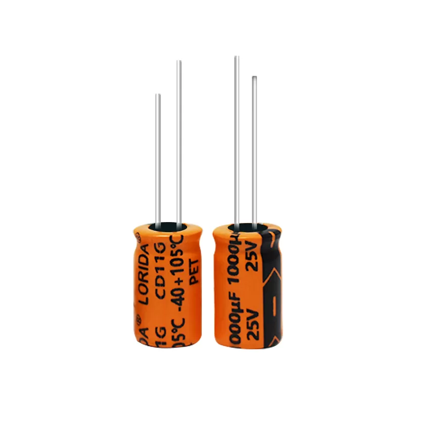 1000μF 25v 插件铝电解电容器现货引线电解电容