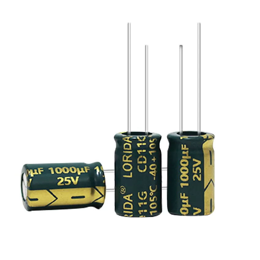 1000μF 25v 插件铝电解电容器现货引线电解电容