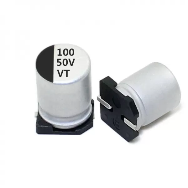 50v100uf 8*10.5/10*10.5mm  贴片电解电容 VT系列 高分子SMD电解电容器