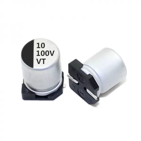 100v10uf 6.3*7.7/6.3*5.4mm  贴片电解电容 VT系列 高分子SMD电解电容器