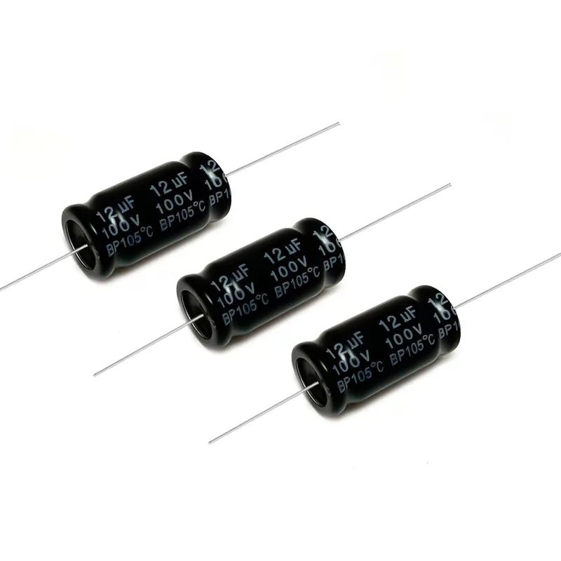 卧式无极电解电容100V 12UF音响分频器专用家用电器电解电容13*26