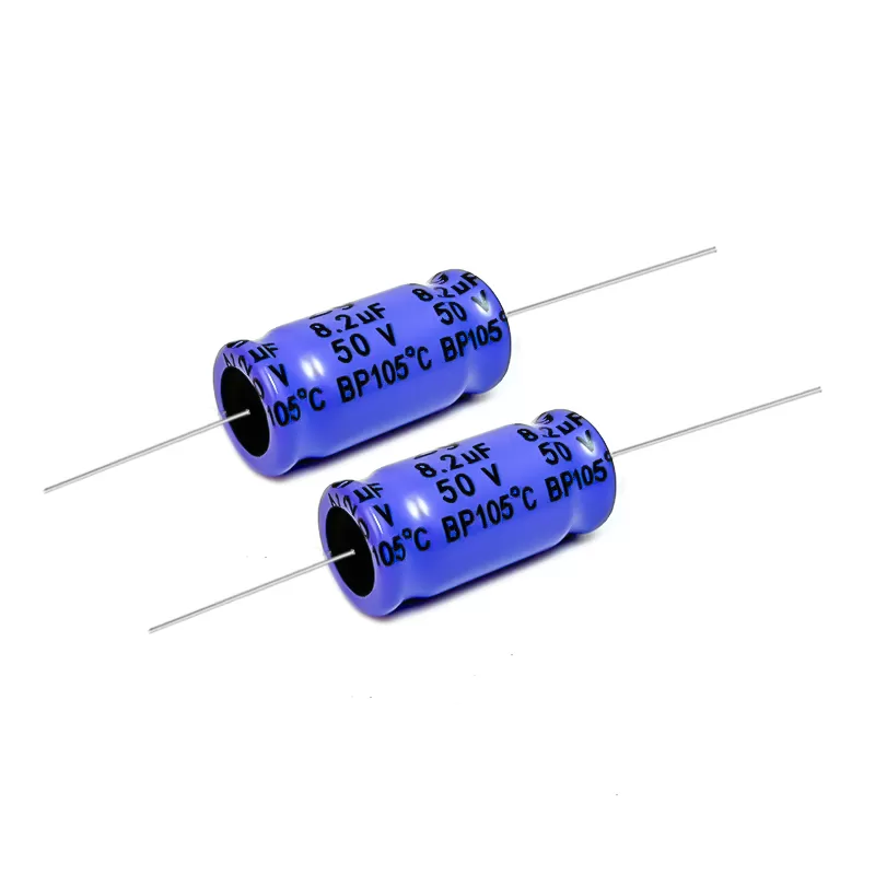 8.2uf 50v高音喇叭无极轴向电解分频器卧式无极电解电容器