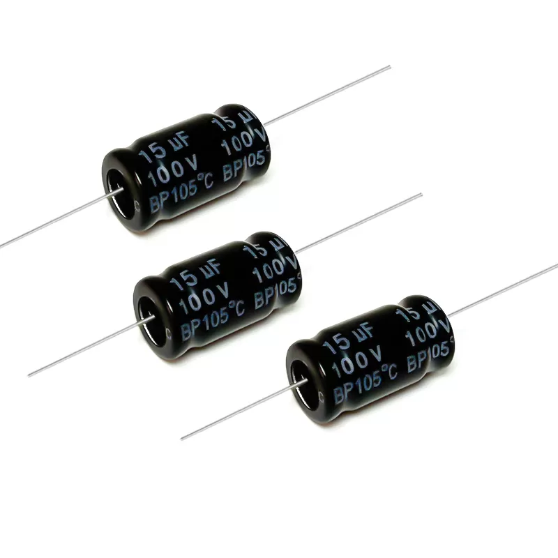 卧式无极15 µF100V高音喇叭无极轴向电解分频器卧式电容