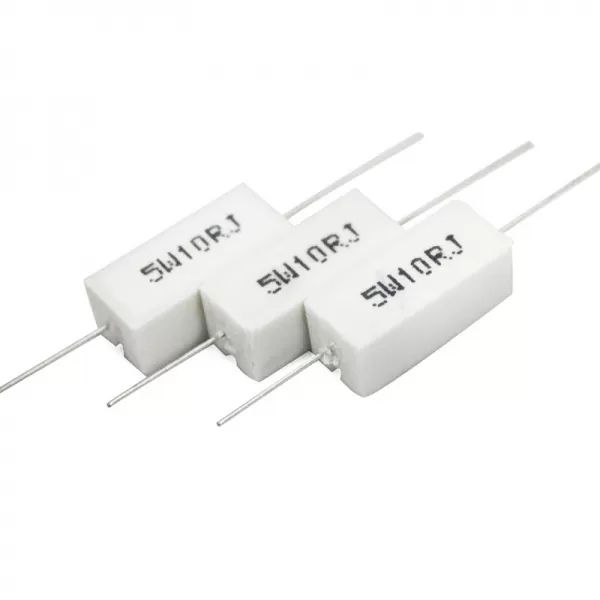 5W10W15W20W陶瓷水泥卧式老化负载电阻高频陶瓷壳瓷棒绕线铜引脚