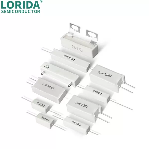 100W大功率水泥电阻 变频器制动刹车负载电阻 全阻值可订