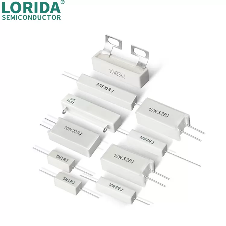 100W大功率水泥电阻 变频器制动刹车负载电阻 全阻值可订