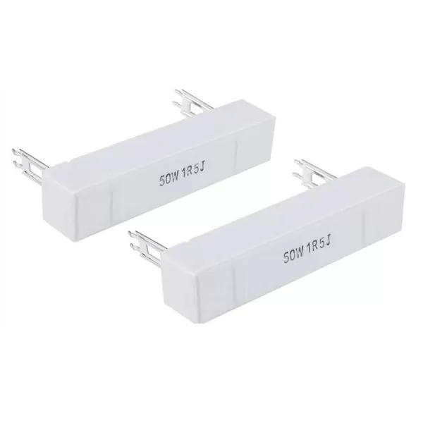 陶瓷大功率镲片型水泥电阻50W陶瓷壳音箱音响分频器电阻