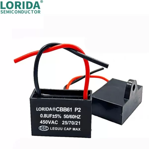 CBB61启动电容450V风扇电容器20UF厂家直销现货双线系列