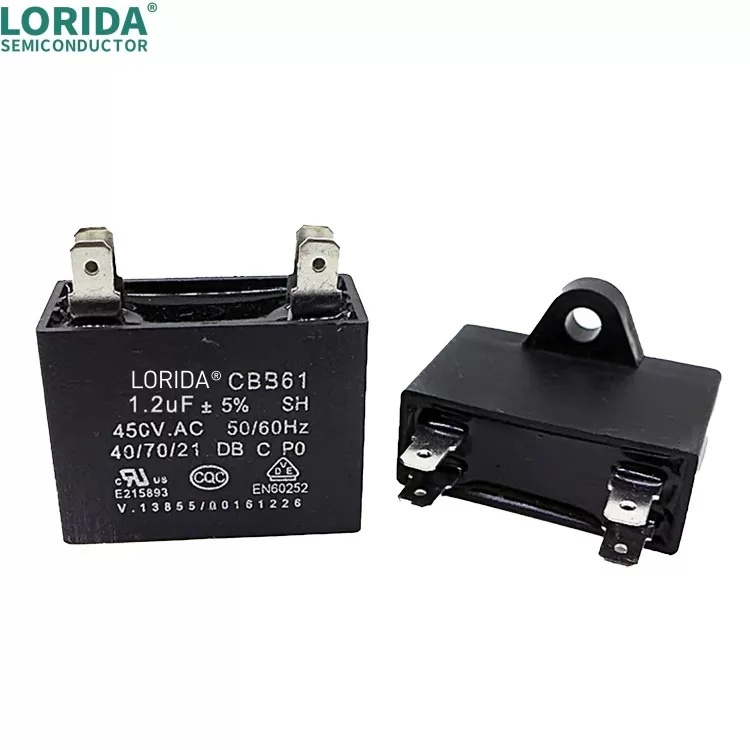 CBB61风扇启动电容1.2/1.5/1.8/2/2.5/3/4/5UF落地吊扇油烟机450V