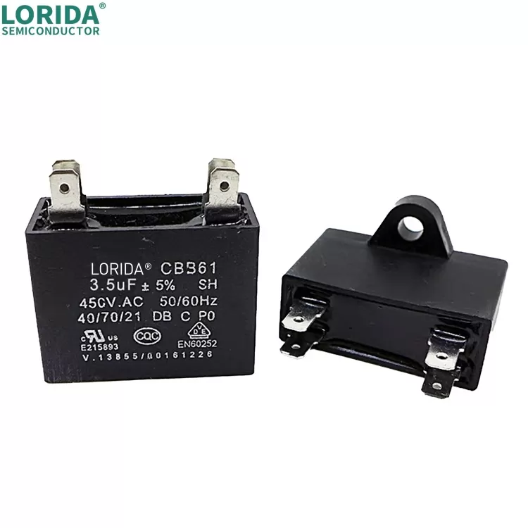 CBB61风扇启动电容1.2/1.5/1.8/2/2.5/3/4/5UF落地吊扇油烟机450V